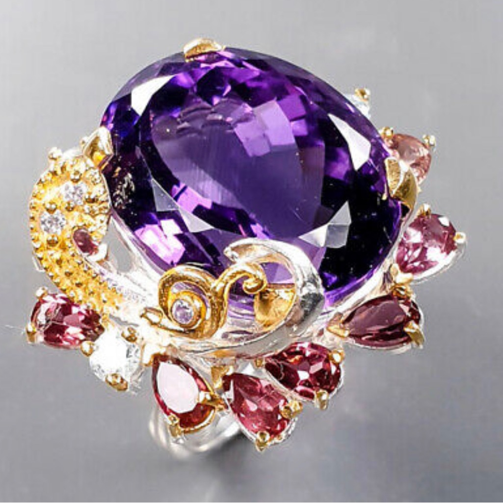 Magnificent Genuine Amethyst Ring 465$